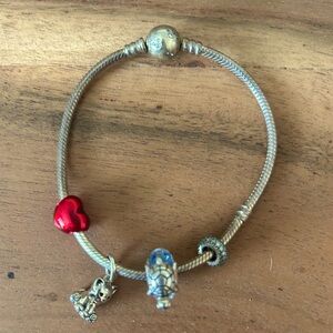 Disney Pandora Bracelet w/ Charms